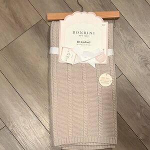 Bonbini Beige Knit Blanket